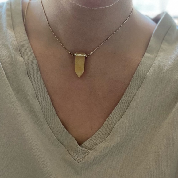 SOLD Crystal Calcite Necklace - Picture 4 of 5